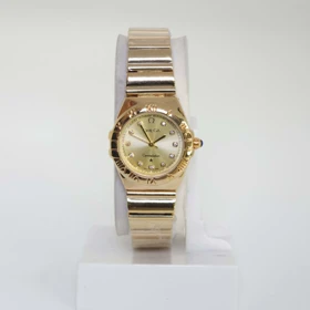 ساعت مچی زنانه امگا Omega تمام استیل با قفل پروانه ای