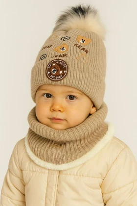 کلاه و شالگردن بچگانه دخترانه و پسرانه کپی