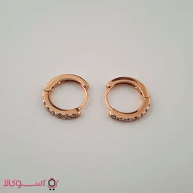 گوشواره زنانه ژوپینگ مدل حلقه‌ای کوچک کد 102