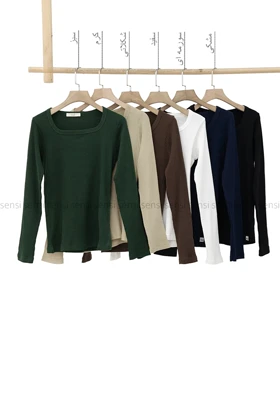 بلوزکبریتی کشی یقه خشتی کد1004979