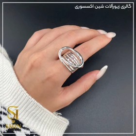 انگشتر زنانه ابکاری نقره کد az21
