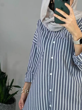 مانتو راه راه کفشدوزک 1