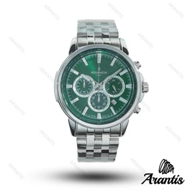 ساعت مردانه رومانسون مکس سه موتوره سیلور صفحه سبز m-10228