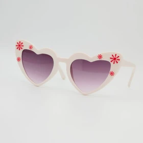 عینک آفتابی بچگانه اسپرت قلبی با شیشه‌های ضد اشعه UV