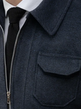 کاپشن کلاسیک سرمه ای کدj180