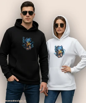 هودی مردانه و زنانه طرح دراگون بال شخصیت گوکو کد 969