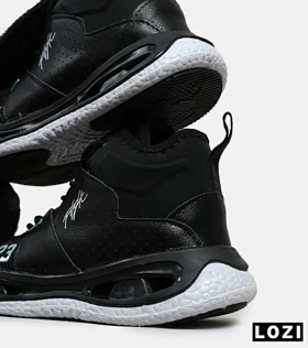 کفش کتانی ساق‌دار مشکی سبز مردانه و زنانه Nike air jordan 23