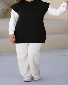 ست مانتو و سارافون بافت کد 339