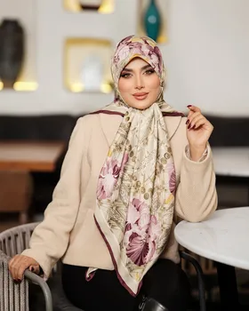 روسری دست دوز مجلسی ابریشم