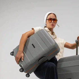 چمدان سایز کوچک مدل Rose Merry RL-201-3z-Small_Grey