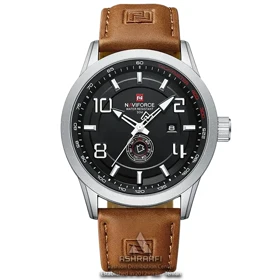ساعت مردانه بند قهوه‌ای Naviforce NF9229BS