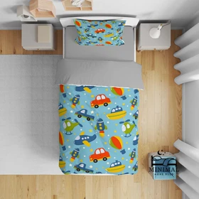 روتختی کودک طرح ماشین مدل T5733