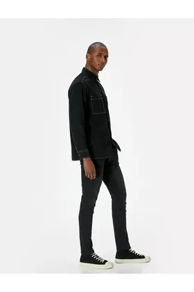 شلوار جین Skinny Fit - Michael Jean 4SAM40343ND