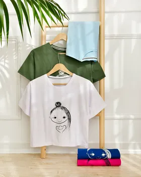 تیشرت کراپ دختر