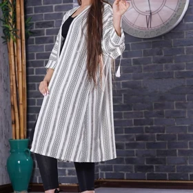 مانتو زنانه کراش راه راه