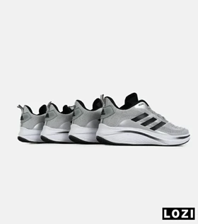کفش کتانی مردانه و زنانه طوسی مشکی ADIDAS BONCE