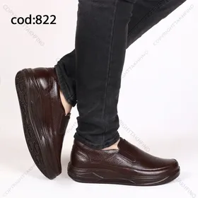 کفش چرم طبیعی تبریز قهوه‌ای کلارک