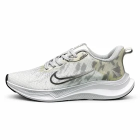 کفش کتانی مردانه و بزرگ پا نایکی رانینگ طوسی ماورایی Nike