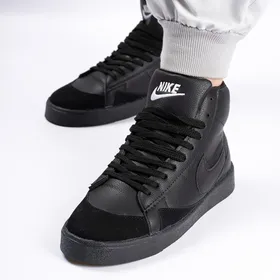 نیم بوت اسپرت مردانه مدل نایک بلیزر Nike Blazer رنگ تمام مشکی