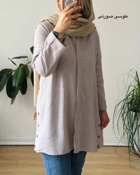 مانتو لینن بغل دگمه 3