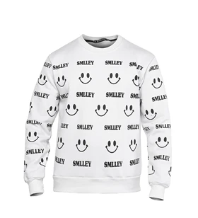 بلوز دورس یقه گرد SMILEY سفید