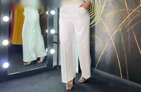 شلوار زنانه بگ سفید