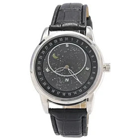 ساعت مچی مردانه کهکشانی صفحه چرخان شیک و خاص