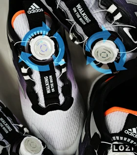 کفش کتانی مردانه و زنانه سفید بادمجانی ADIDAS Solar disk