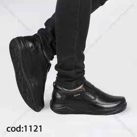 کفش مردانه چرم طبیعی تبریز clarks تمام مشکی