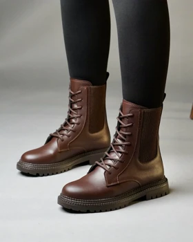 کفش زمستانی زنانه نیم بوت کلاسیک