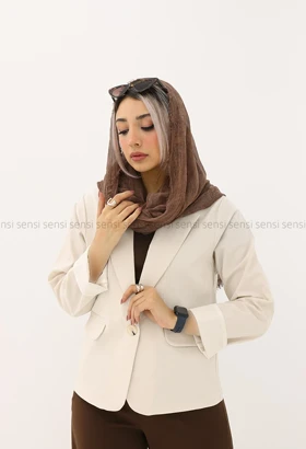 کراپ کت لینن رنگی کد1005298