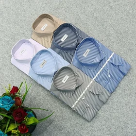 پیراهن طرحدار مردانه قواره ازاد ( قواره کلاسیک ) _ استین بلند