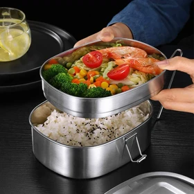 ظرف غذا داخل استیل سایز بزرگ