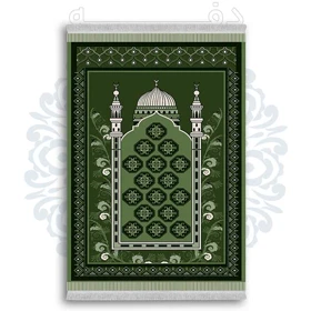 فرشینه از جنس پارچه هازان مخمل ترک طرح سجاده برند دفه کد DSJ 77