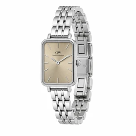 ساعت زنانه دنیل ولینگتون مستطیلی سیلور مدل DW-8023-L