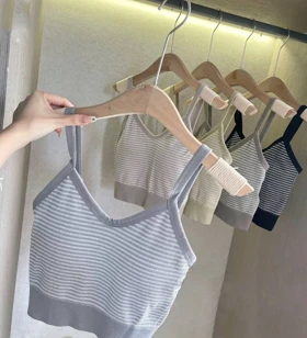 نیم‌تنه راه راه کاپ‌دار کد 3654