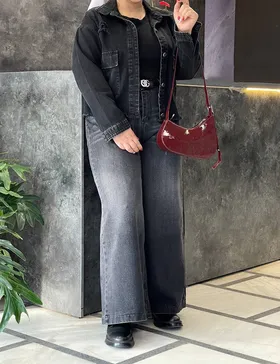 شلوار جین فول بگ کد : 1414921