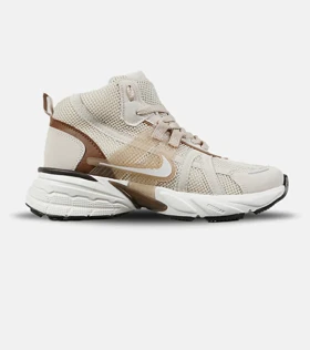 کفش کتانی ساق‌دار مردانه و زنانه کرم قهوه ای Nike cushlon مدل 7610