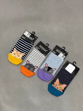 جوراب اکمن طرح گربه