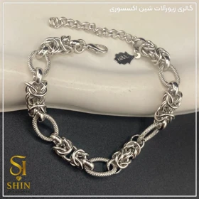 دستبند زنانه استیل دوپیو کد dzd25