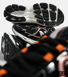 کفش کتانی مردانه و زنانه مشکی نارنجی NEW BALANCE 1064