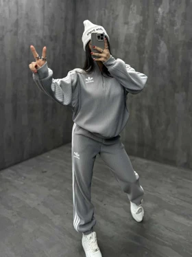 ست دورس و شلوار راه راه ADIDAS