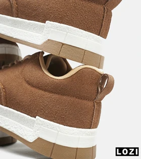کفش کتانی مردانه قهوه ای سفید PULL&BEAR