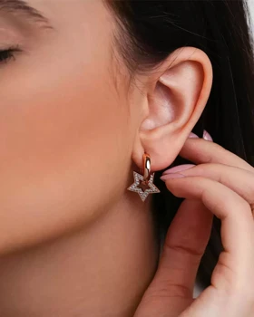 گوشواره آویز ستاره ژوپینگ
