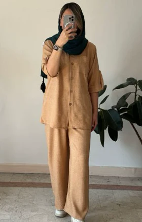 ست مانتو شلوار پنبه
