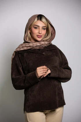 هودی بیسکوییتی رگلان (قهوه ای)