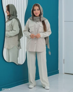 شومیز و شلوار زنانه مدل ریحانه کد 2093