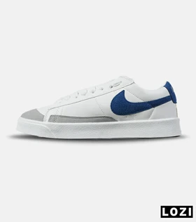 کفش نایک مردانه و زنانه سفید آبی Nike Blazer Low 77 مدل 5798