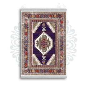 *جدید* فرشینه از جنس پارچه شانل مخمل ترک طرح فانتزی برند دفه کد 1252