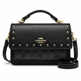 کیف وارداتی COACH چرم مشکی / کوچ